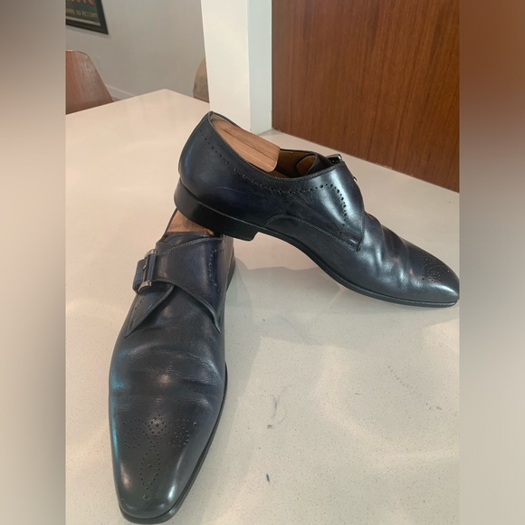 Magnanni Men’s Monk Strap Dress Shoe Size 11 - Picture 1 of 5